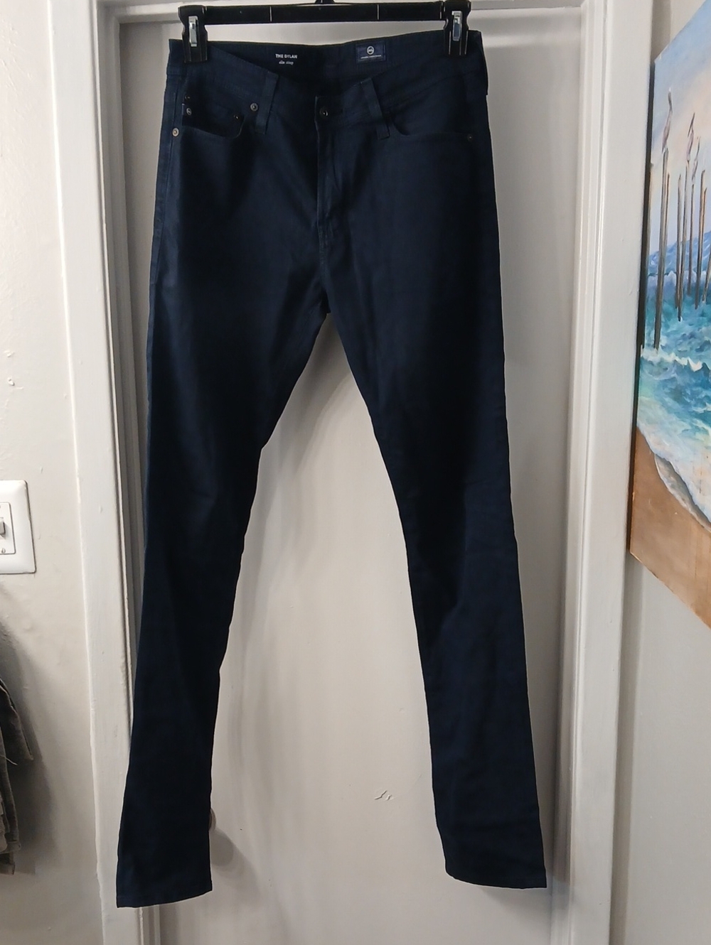 Ag Adriano Goldschmied Dark Navy Slim Jeans